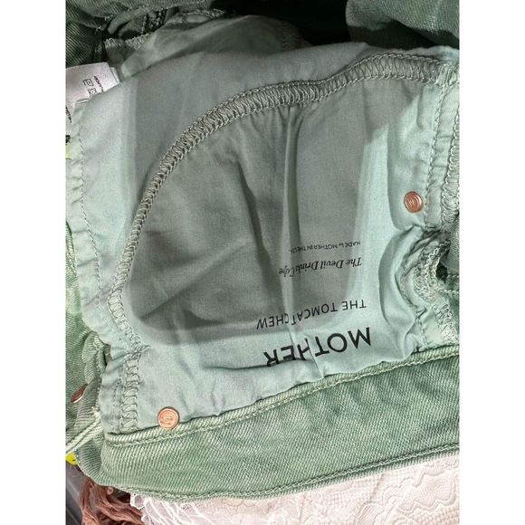 New MOTHER The Tomcat Chew Color: The Devil Drinks Coffee Mint size 32 - Picture 8 of 9